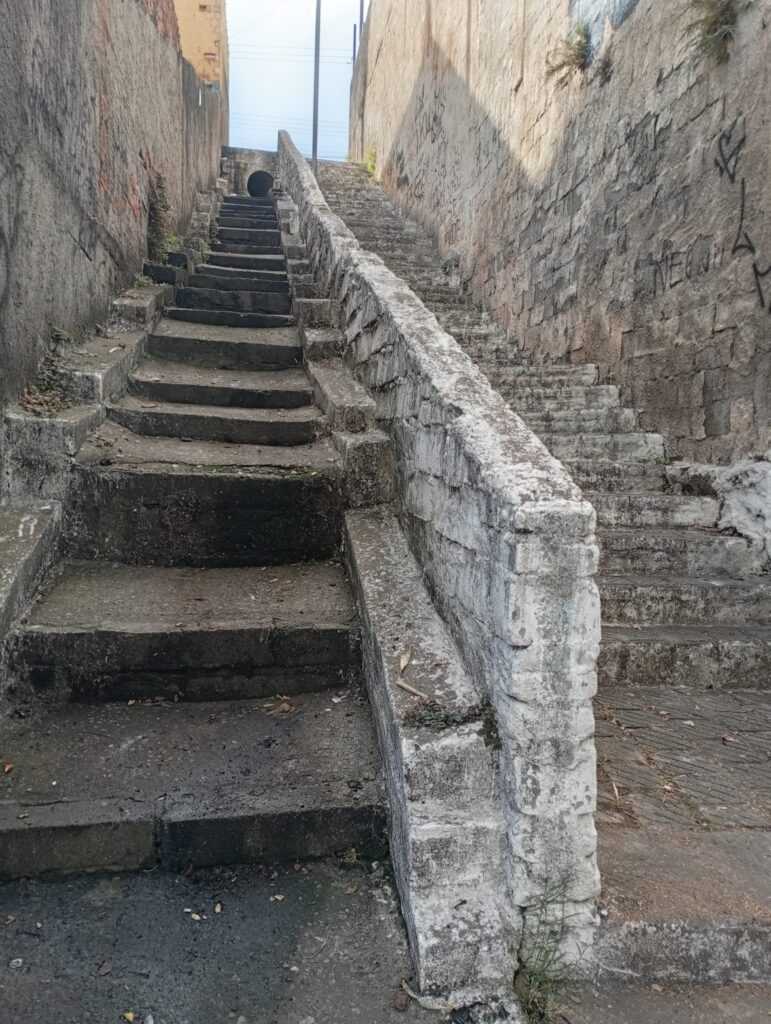 detritos-na-escadaria-do-parque-renato-maia-foram-recolhidos-apos-postagem