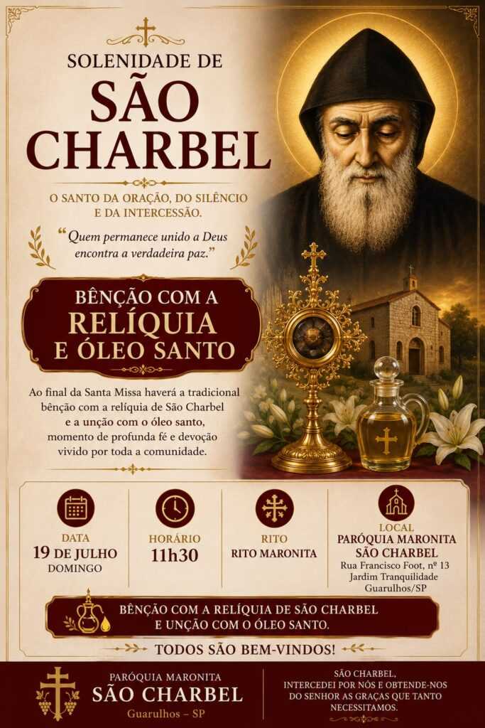 MAIS LIDAS – Missa em Paróquia Maronita de Guarulhos é um dos destaques da semana mais-lidas-–-missa-em-paroquia-maronita-de-guarulhos-e-um-dos-destaques-da-semana